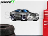 Chevelle SS 1970 48 inch Gray Wall Skin