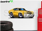 Chevelle SS 1970 48 inch Yellow Wall Skin