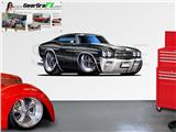 Chevelle SS 1970 84 inch Black Wall Skin