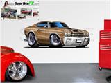 Chevelle SS 1970 84 inch Bronze Wall Skin