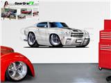 Chevelle SS 1970 84 inch White Wall Skin