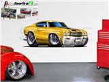 Chevelle SS 1970 84 inch Yellow Wall Skin