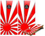Cornhole Game Board Vinyl Skin Wrap Kit - Premium Laminated - Rising Sun Japanese Red fits 24x48 game boards (GAMEBOARDS NOT INCLUDED)