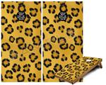 Cornhole Game Board Vinyl Skin Wrap Kit - Premium Laminated - Leopard Skin Long fits 24x48 game boards (GAMEBOARDS NOT INCLUDED)