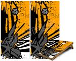 Cornhole Game Board Vinyl Skin Wrap Kit - Premium Laminated - Baja 0040 Orange fits 24x48 game boards (GAMEBOARDS NOT INCLUDED)
