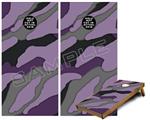 Cornhole Game Board Vinyl Skin Wrap Kit - Premium Laminated - Camouflage Purple fits 24x48 game boards (GAMEBOARDS NOT INCLUDED)