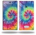 Tie Dye Swirl 104 - Decal Style Skin (fits Nokia Lumia 928)