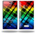 Rainbow Plaid - Decal Style Skin (fits Nokia Lumia 928)