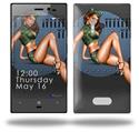 Bomber Pin Up Girl - Decal Style Skin (fits Nokia Lumia 928)