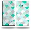 Brushed Circles Seafoam - Decal Style Skin (fits Nokia Lumia 928)