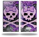 Purple Girly Skull - Decal Style Skin (fits Nokia Lumia 928)