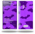 Deathrock Bats Purple - Decal Style Skin (fits Nokia Lumia 928)