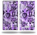 Scene Kid Sketches Purple - Decal Style Skin (fits Nokia Lumia 928)