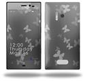 Bokeh Butterflies Grey - Decal Style Skin (fits Nokia Lumia 928)