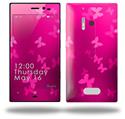 Bokeh Butterflies Hot Pink - Decal Style Skin (fits Nokia Lumia 928)