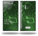 Bokeh Music Green - Decal Style Skin (fits Nokia Lumia 928)