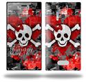 Emo Skull Bones - Decal Style Skin (fits Nokia Lumia 928)