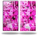 Pink Plaid Graffiti - Decal Style Skin (fits Nokia Lumia 928)