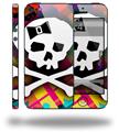 Rainbow Plaid Skull - Decal Style Vinyl Skin (fits Apple Original iPhone 5, NOT the iPhone 5C or 5S)