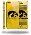 Iowa Hawkeyes Herkey Black on Gold - Decal Style Vinyl Skin (fits Apple Original iPhone 5, NOT the iPhone 5C or 5S)