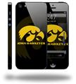 Iowa Hawkeyes Herkey Gold on Black - Decal Style Vinyl Skin (fits Apple Original iPhone 5, NOT the iPhone 5C or 5S)