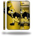 Iowa Hawkeyes Herky on Black and Gold - Decal Style Vinyl Skin (fits Apple Original iPhone 5, NOT the iPhone 5C or 5S)