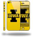 Iowa Hawkeyes 04 Black on Gold - Decal Style Vinyl Skin (fits Apple Original iPhone 5, NOT the iPhone 5C or 5S)