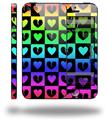 Love Heart Checkers Rainbow - Decal Style Vinyl Skin (fits Apple Original iPhone 5, NOT the iPhone 5C or 5S)