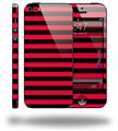 Stripes Red - Decal Style Vinyl Skin (fits Apple Original iPhone 5, NOT the iPhone 5C or 5S)