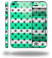 Kearas Daisies Stripe Sea Foam - Decal Style Vinyl Skin (fits Apple Original iPhone 5, NOT the iPhone 5C or 5S)