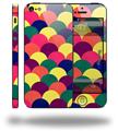 Brushed Cirlces Multi Dark - Decal Style Vinyl Skin (fits Apple Original iPhone 5, NOT the iPhone 5C or 5S)