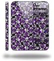 Splatter Girly Skull Purple - Decal Style Vinyl Skin (fits Apple Original iPhone 5, NOT the iPhone 5C or 5S)