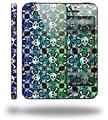 Splatter Girly Skull Rainbow - Decal Style Vinyl Skin (fits Apple Original iPhone 5, NOT the iPhone 5C or 5S)