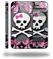 Pink Bow Skull - Decal Style Vinyl Skin (fits Apple Original iPhone 5, NOT the iPhone 5C or 5S)