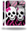 Pink Zebra Skull - Decal Style Vinyl Skin (fits Apple Original iPhone 5, NOT the iPhone 5C or 5S)