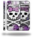 Princess Skull Purple - Decal Style Vinyl Skin (fits Apple Original iPhone 5, NOT the iPhone 5C or 5S)