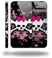 Scene Skull Splatter - Decal Style Vinyl Skin (fits Apple Original iPhone 5, NOT the iPhone 5C or 5S)