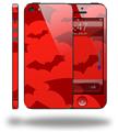 Deathrock Bats Red - Decal Style Vinyl Skin (fits Apple Original iPhone 5, NOT the iPhone 5C or 5S)