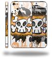 Cartoon Skull Orange - Decal Style Vinyl Skin (fits Apple Original iPhone 5, NOT the iPhone 5C or 5S)