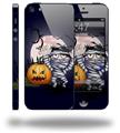 Halloween Jack O Lantern Pumpkin Bats and Zombie Mummy - Decal Style Vinyl Skin (fits Apple Original iPhone 5, NOT the iPhone 5C or 5S)