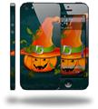 Halloween Mean Jack O Lantern Pumpkin - Decal Style Vinyl Skin (fits Apple Original iPhone 5, NOT the iPhone 5C or 5S)