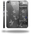 Bokeh Butterflies Grey - Decal Style Vinyl Skin (fits Apple Original iPhone 5, NOT the iPhone 5C or 5S)