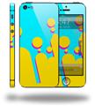 Drip Yellow Teal Pink - Decal Style Vinyl Skin (fits Apple Original iPhone 5, NOT the iPhone 5C or 5S)