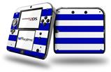 Psycho Stripes Blue and White - Decal Style Vinyl Skin fits Nintendo 2DS - 2DS NOT INCLUDED