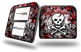 Skull Splatter - Decal Style Vinyl Skin fits Nintendo 2DS - 2DS NOT INCLUDED