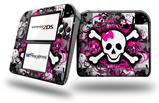 Splatter Girly Skull - Decal Style Vinyl Skin fits Nintendo 2DS - 2DS NOT INCLUDED