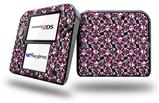 Splatter Girly Skull Pink - Decal Style Vinyl Skin fits Nintendo 2DS - 2DS NOT INCLUDED