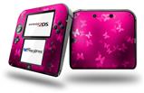 Bokeh Butterflies Hot Pink - Decal Style Vinyl Skin fits Nintendo 2DS - 2DS NOT INCLUDED
