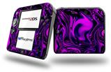 Liquid Metal Chrome Purple - Decal Style Vinyl Skin compatible with Nintendo 2DS - 2DS NOT INCLUDED