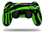 WraptorSkinz Skin compatible with Sony PS4 Dualshock Controller PlayStation 4 Original Slim and Pro Zebra Green (CONTROLLER NOT INCLUDED)